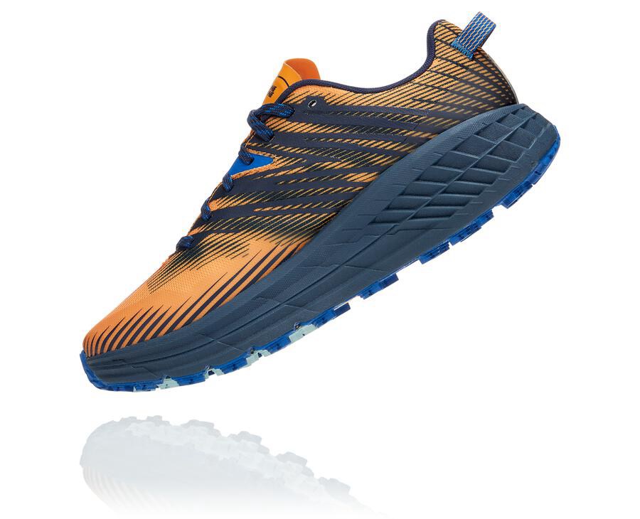 Zapatillas Trail Hoka One One Hombre - Speedgoat 4 - Naranjas/Negras - PEI439257